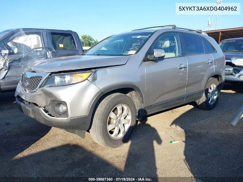 2013 Kia Sorento Lx VIN: 5XYKT3A6XDG404962 Lot: 39887360