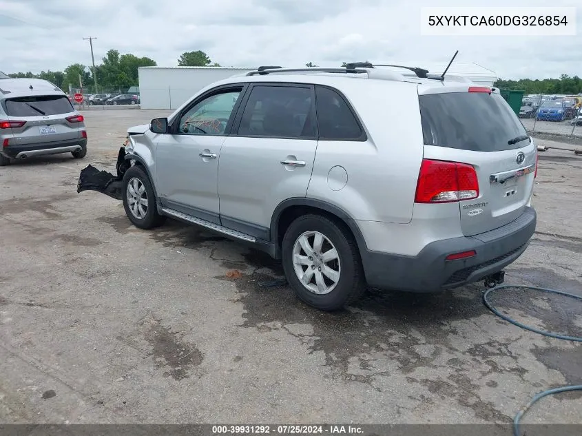 2013 Kia Sorento Lx VIN: 5XYKTCA60DG326854 Lot: 39931292