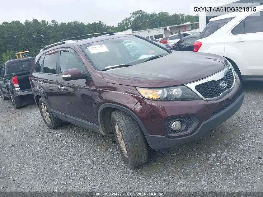 2013 Kia Sorento Lx VIN: 5XYKT4A61DG321815 Lot: 39969477