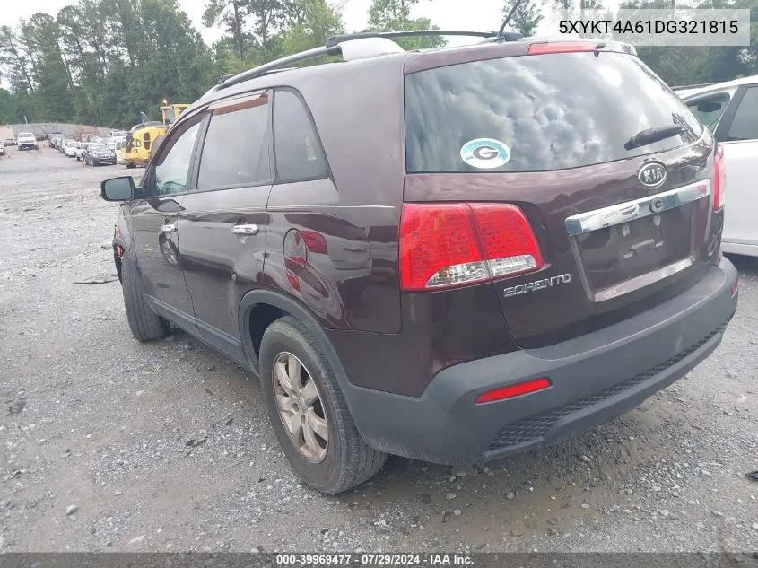 5XYKT4A61DG321815 2013 Kia Sorento Lx