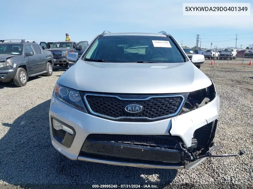 5XYKWDA29DG401349 2013 Kia Sorento Sx V6