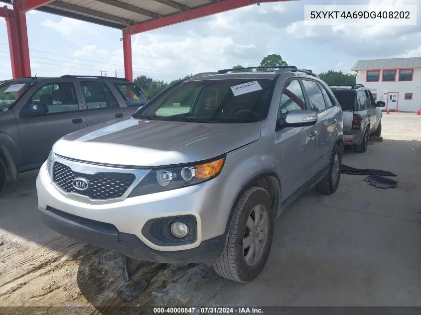 2013 Kia Sorento Lx VIN: 5XYKT4A69DG408202 Lot: 40008847