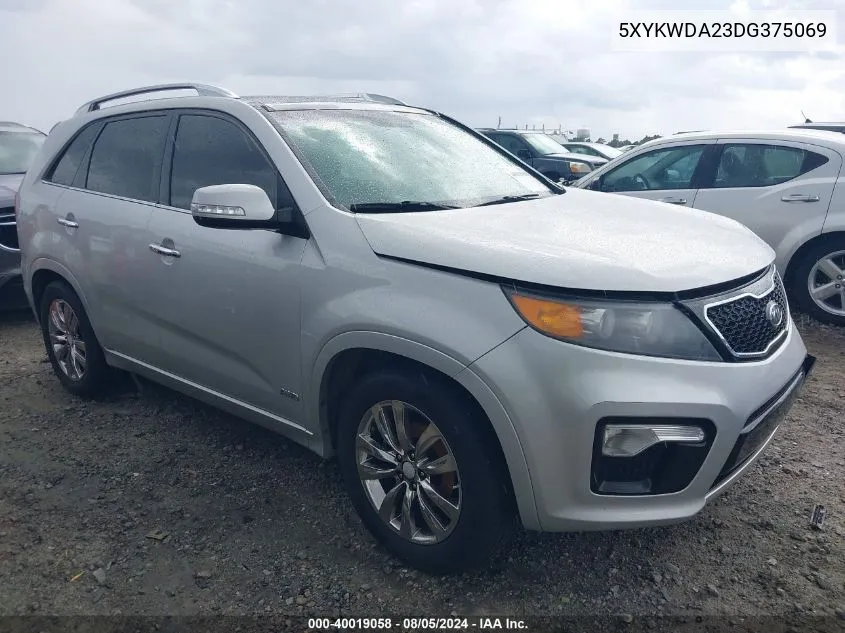 5XYKWDA23DG375069 2013 Kia Sorento Sx V6