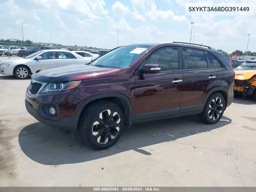 5XYKT3A68DG391449 2013 Kia Sorento Lx