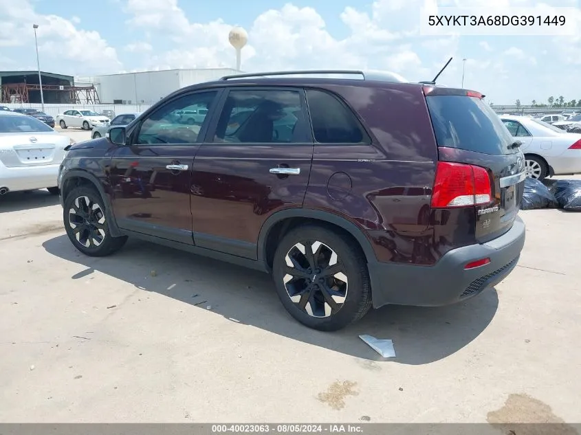 5XYKT3A68DG391449 2013 Kia Sorento Lx