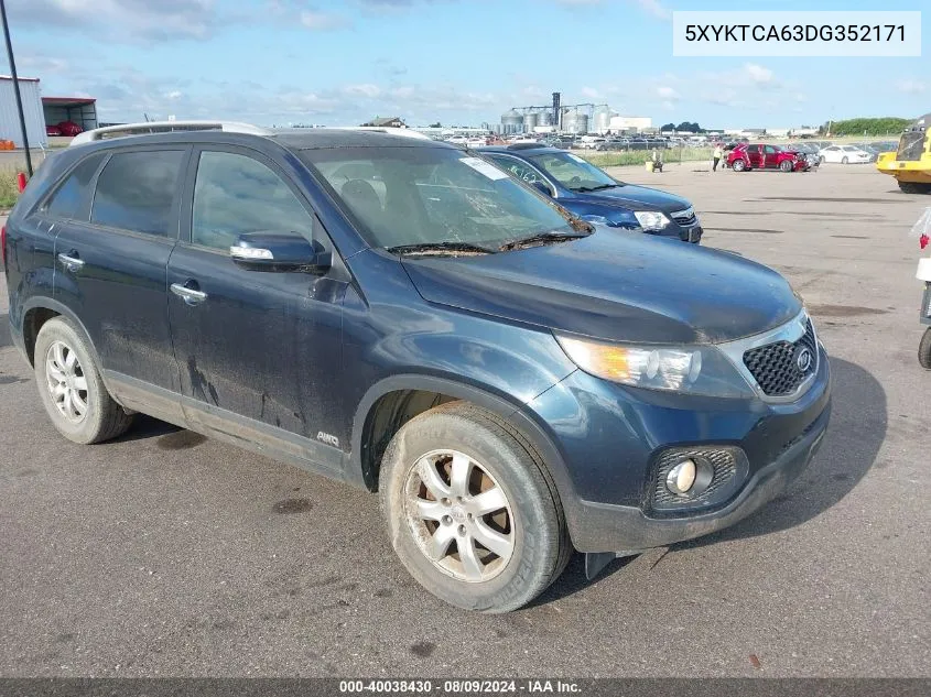 5XYKTCA63DG352171 2013 Kia Sorento Lx