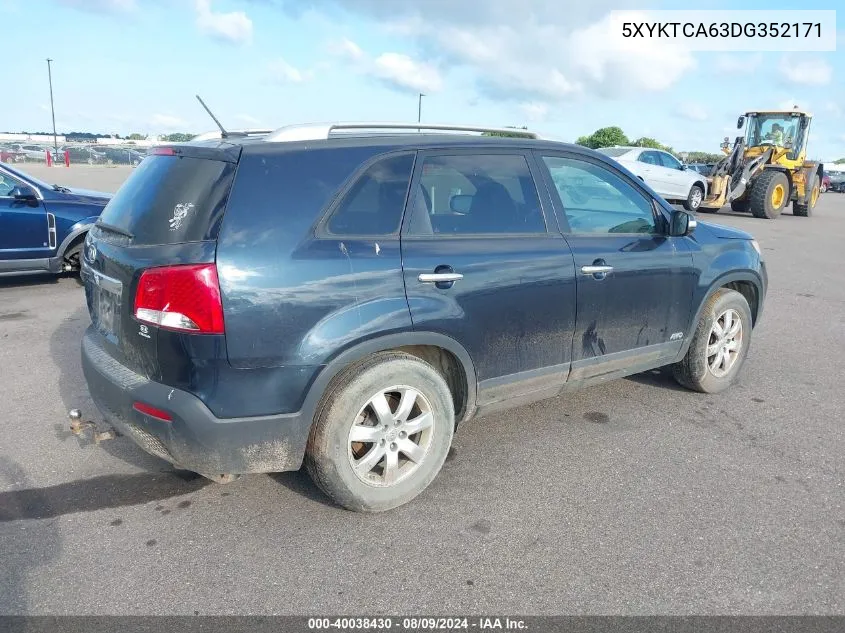 5XYKTCA63DG352171 2013 Kia Sorento Lx