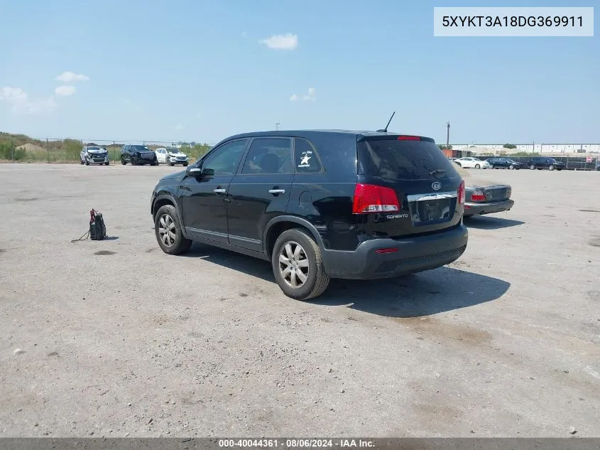 5XYKT3A18DG369911 2013 Kia Sorento Lx