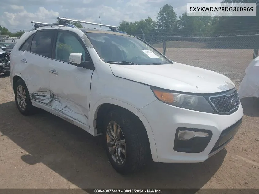 2013 Kia Sorento Sx V6 VIN: 5XYKWDA28DG360969 Lot: 40077413