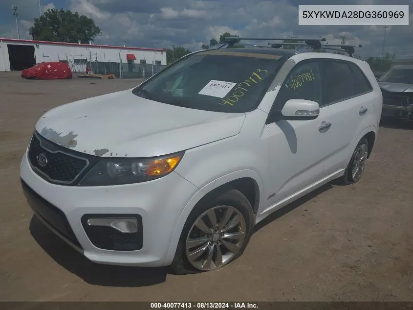 2013 Kia Sorento Sx V6 VIN: 5XYKWDA28DG360969 Lot: 40077413