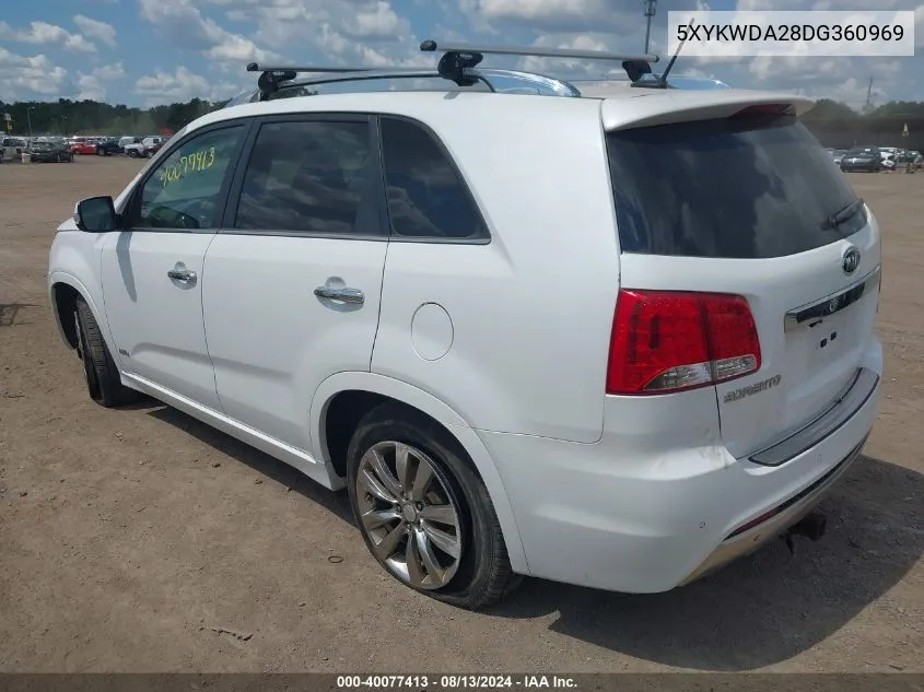 5XYKWDA28DG360969 2013 Kia Sorento Sx V6