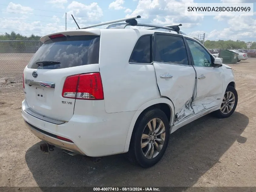 5XYKWDA28DG360969 2013 Kia Sorento Sx V6