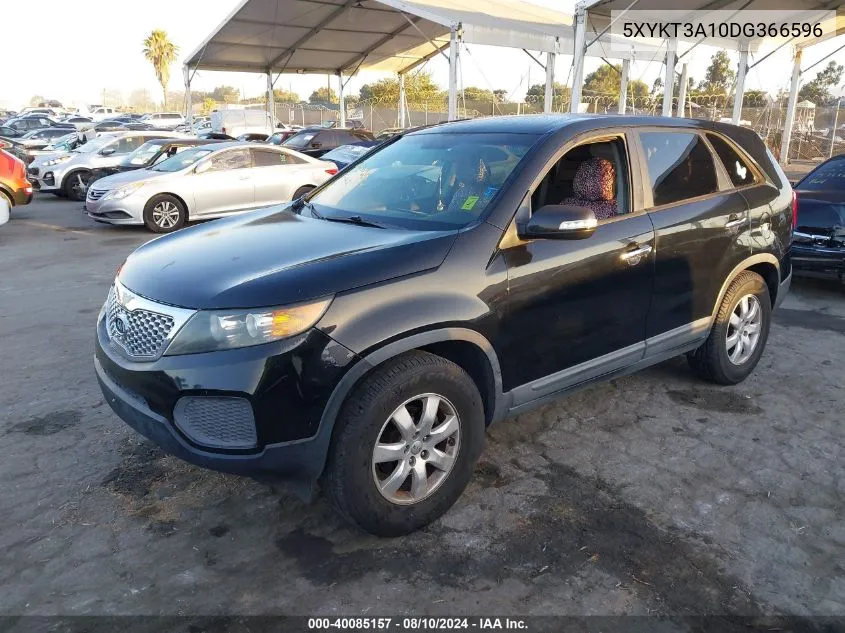 2013 Kia Sorento Lx VIN: 5XYKT3A10DG366596 Lot: 40085157