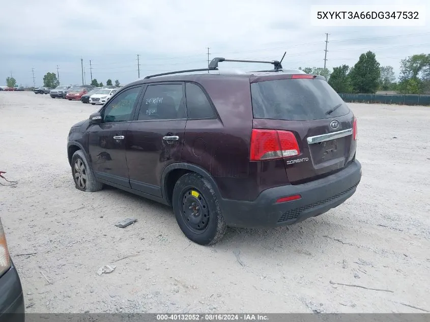 5XYKT3A66DG347532 2013 Kia Sorento Lx