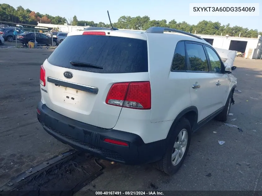 2013 Kia Sorento Lx VIN: 5XYKT3A60DG354069 Lot: 40167491