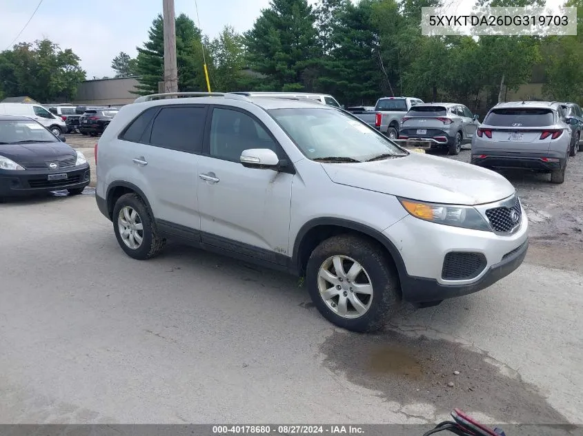 5XYKTDA26DG319703 2013 Kia Sorento Lx V6