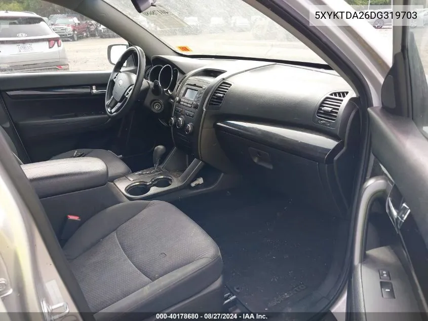 5XYKTDA26DG319703 2013 Kia Sorento Lx V6