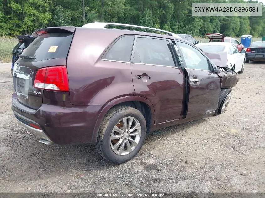 2013 Kia Sorento Sx VIN: 5XYKW4A28DG396581 Lot: 40182586