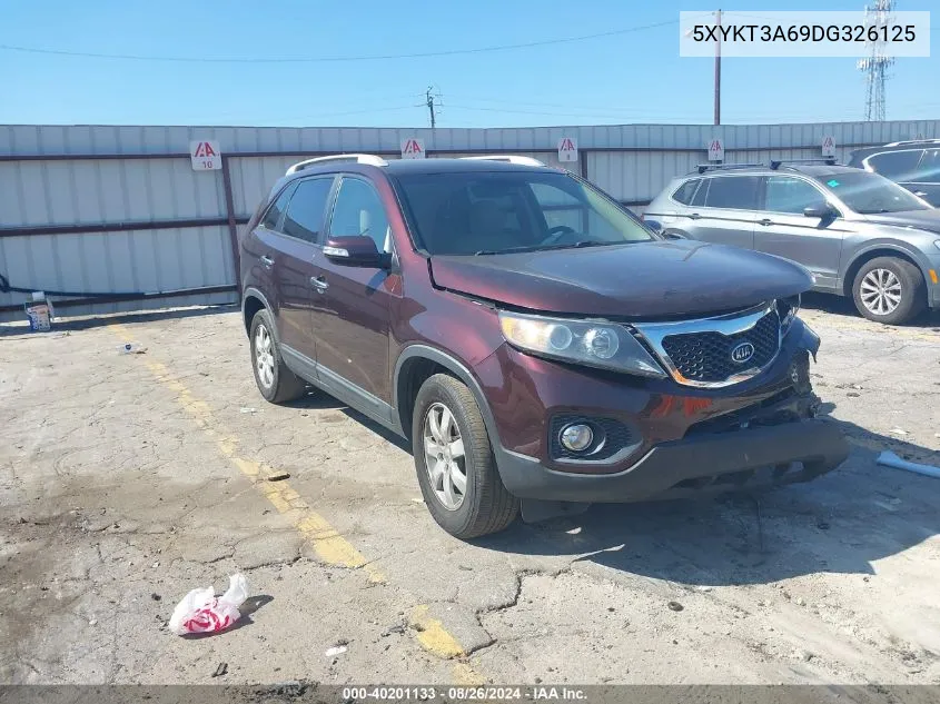 2013 Kia Sorento Lx VIN: 5XYKT3A69DG326125 Lot: 40201133