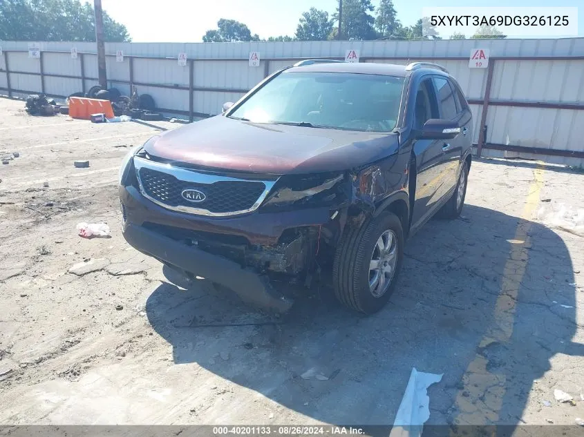 2013 Kia Sorento Lx VIN: 5XYKT3A69DG326125 Lot: 40201133