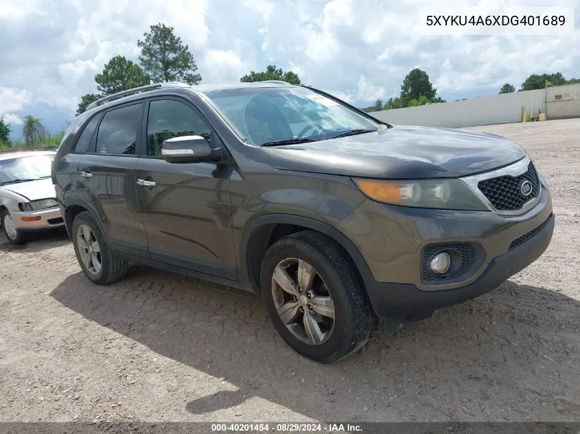 2013 Kia Sorento Ex VIN: 5XYKU4A6XDG401689 Lot: 40201454