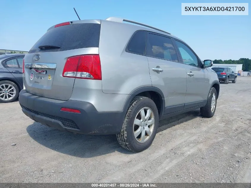 5XYKT3A6XDG421700 2013 Kia Sorento Lx