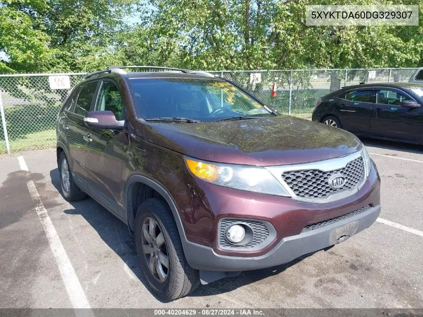 2013 Kia Sorento Lx VIN: 5XYKTDA60DG329307 Lot: 40204629