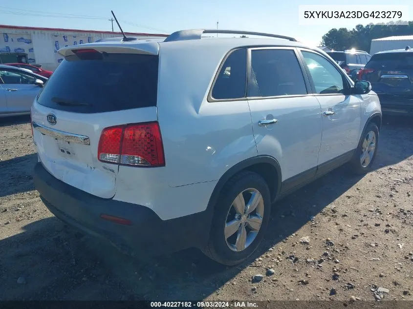 5XYKU3A23DG423279 2013 Kia Sorento Ex V6