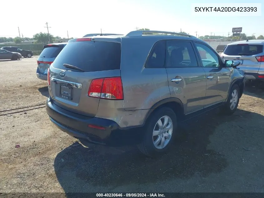 5XYKT4A20DG423393 2013 Kia Sorento Lx V6