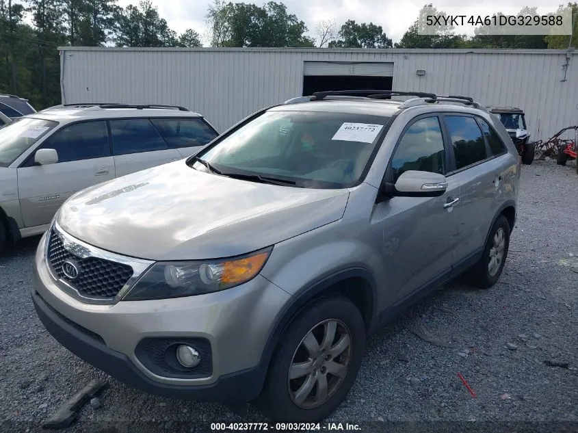 2013 Kia Sorento Lx VIN: 5XYKT4A61DG329588 Lot: 40237772