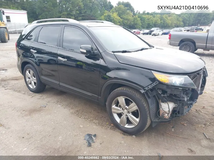 2013 Kia Sorento Ex V6 VIN: 5XYKU4A21DG410696 Lot: 40245662