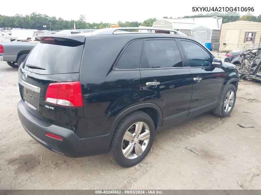 2013 Kia Sorento Ex V6 VIN: 5XYKU4A21DG410696 Lot: 40245662