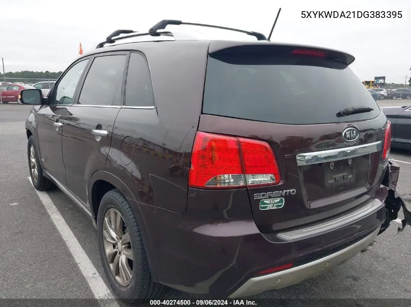 5XYKWDA21DG383395 2013 Kia Sorento Sx