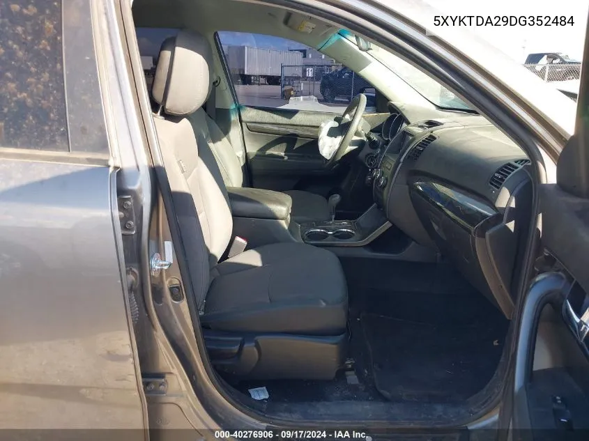 5XYKTDA29DG352484 2013 Kia Sorento Lx V6