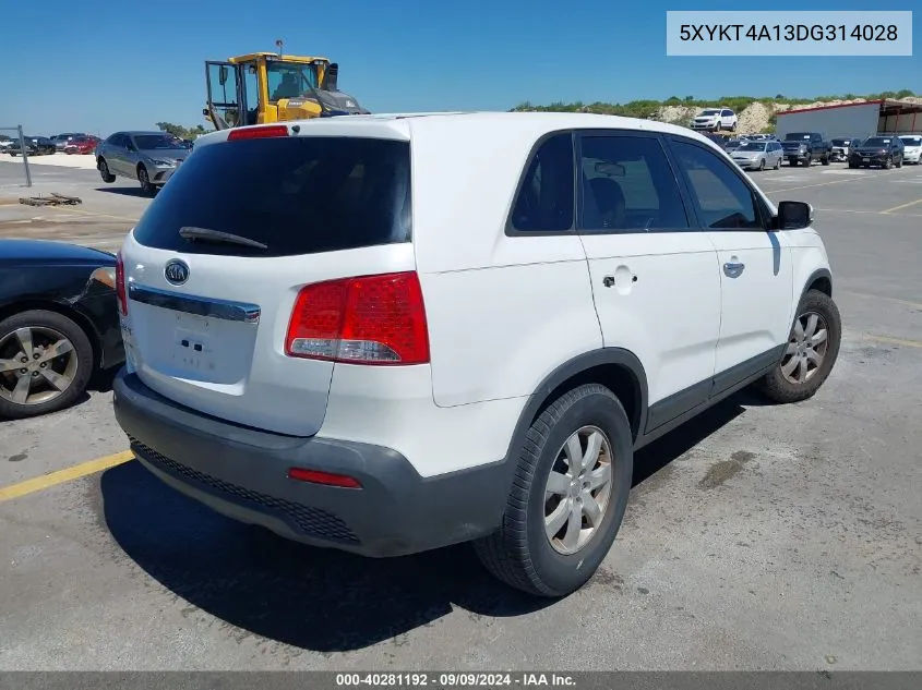 5XYKT4A13DG314028 2013 Kia Sorento Lx