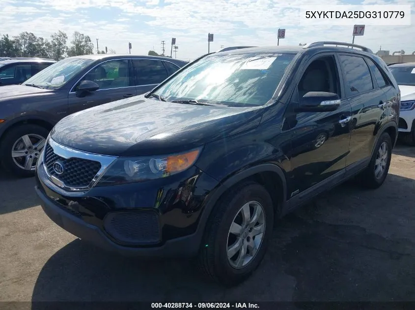 5XYKTDA25DG310779 2013 Kia Sorento Lx V6