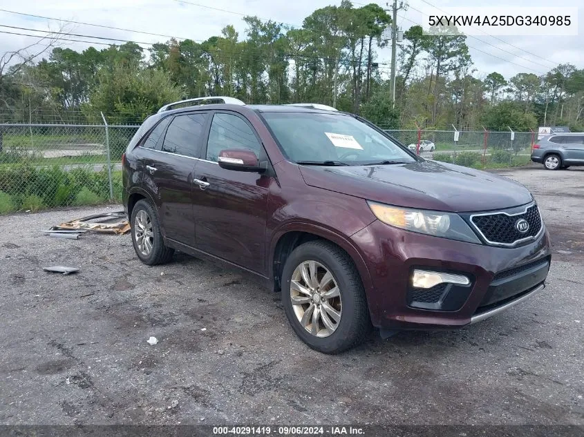 5XYKW4A25DG340985 2013 Kia Sorento Sx