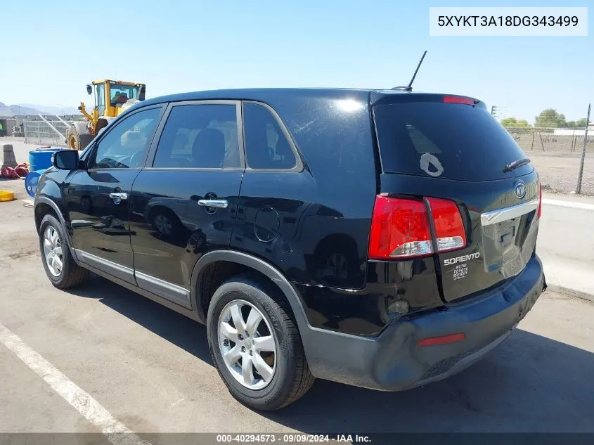 5XYKT3A18DG343499 2013 Kia Sorento Lx