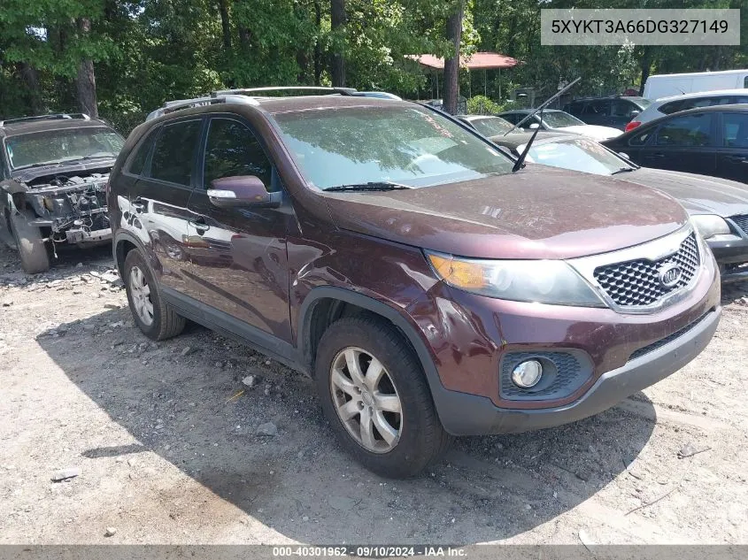 2013 Kia Sorento Lx VIN: 5XYKT3A66DG327149 Lot: 40301962