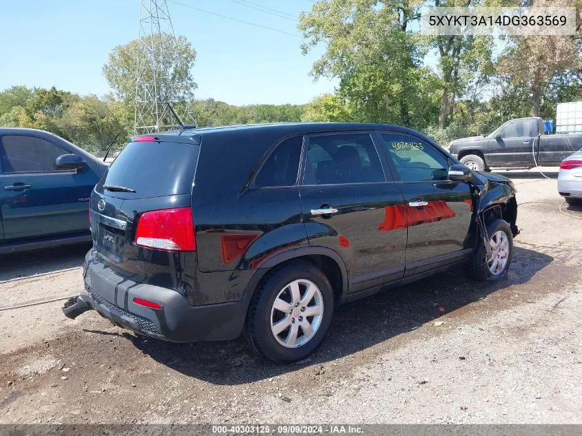 5XYKT3A14DG363569 2013 Kia Sorento Lx