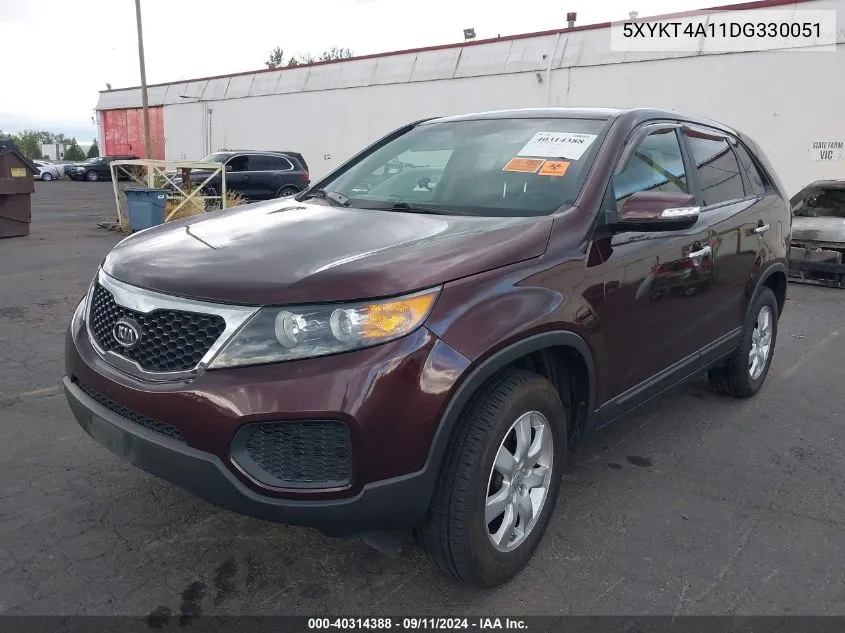 5XYKT4A11DG330051 2013 Kia Sorento Lx