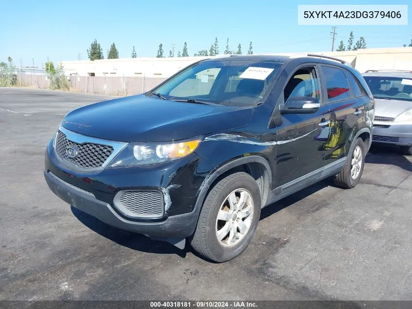 5XYKT4A23DG379406 2013 Kia Sorento Lx V6