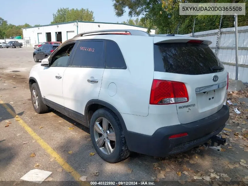 5XYKUDA20DG365508 2013 Kia Sorento Ex