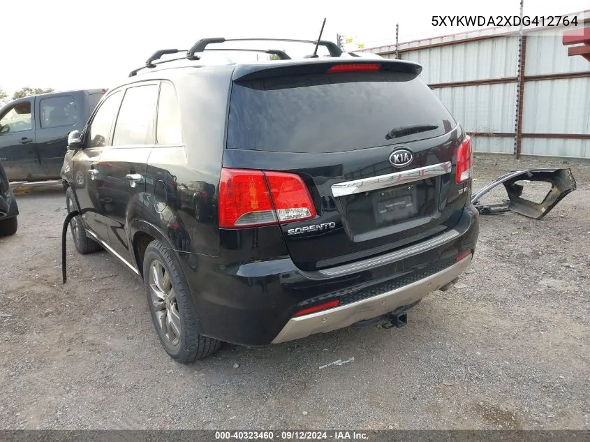 5XYKWDA2XDG412764 2013 Kia Sorento Sx