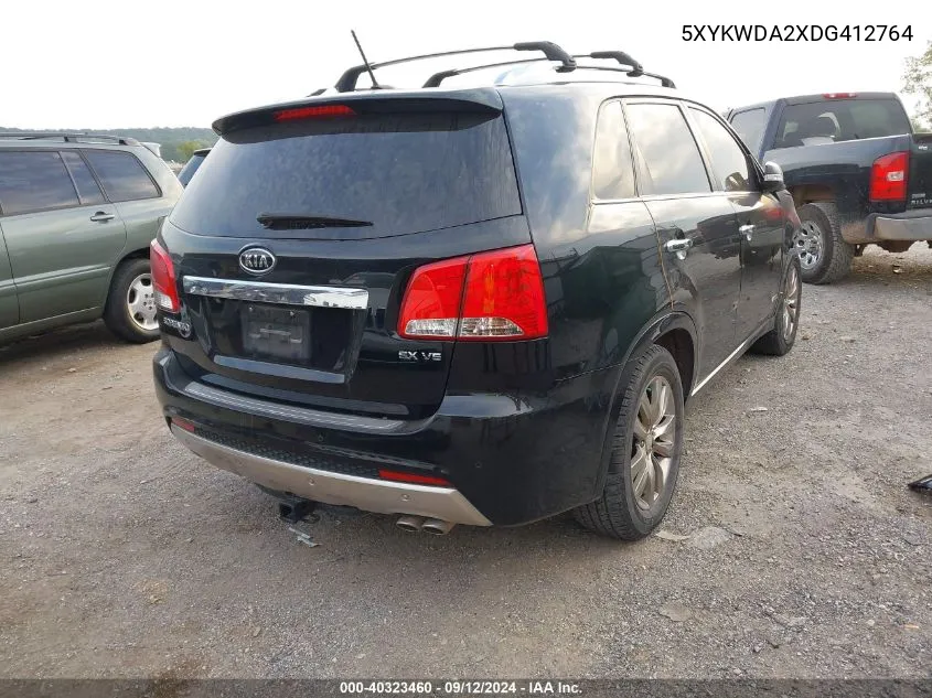 5XYKWDA2XDG412764 2013 Kia Sorento Sx