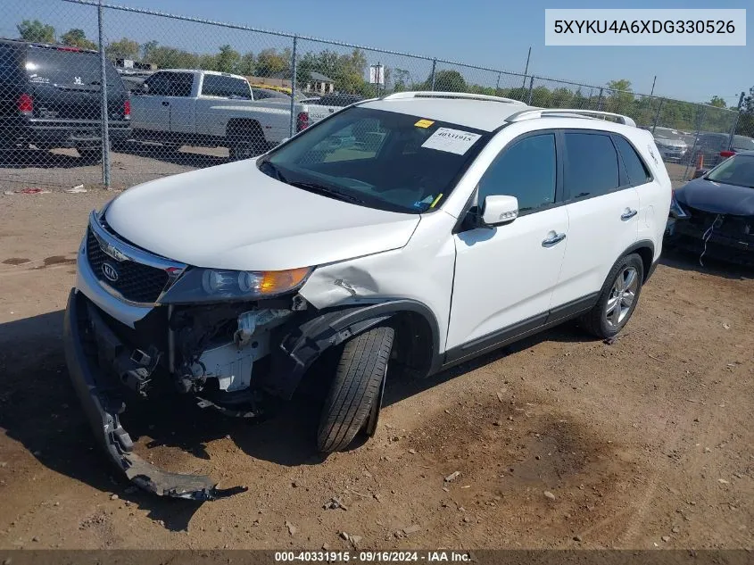 2013 Kia Sorento Ex VIN: 5XYKU4A6XDG330526 Lot: 40331915