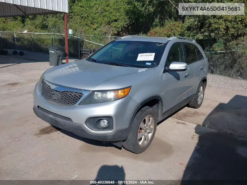 5XYKT4A65DG415681 2013 Kia Sorento Lx