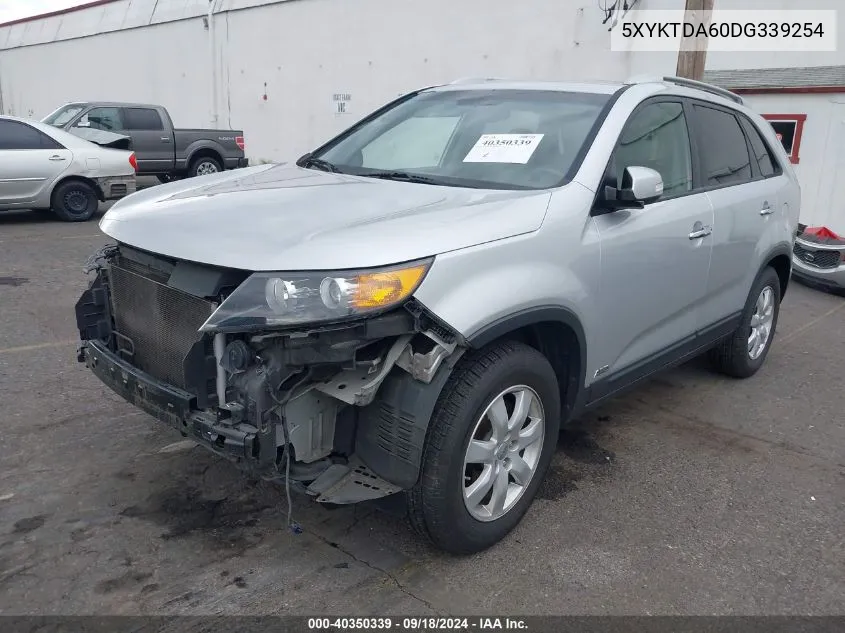 2013 Kia Sorento Lx VIN: 5XYKTDA60DG339254 Lot: 40350339