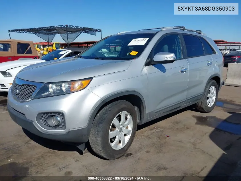 5XYKT3A68DG350903 2013 Kia Sorento Lx