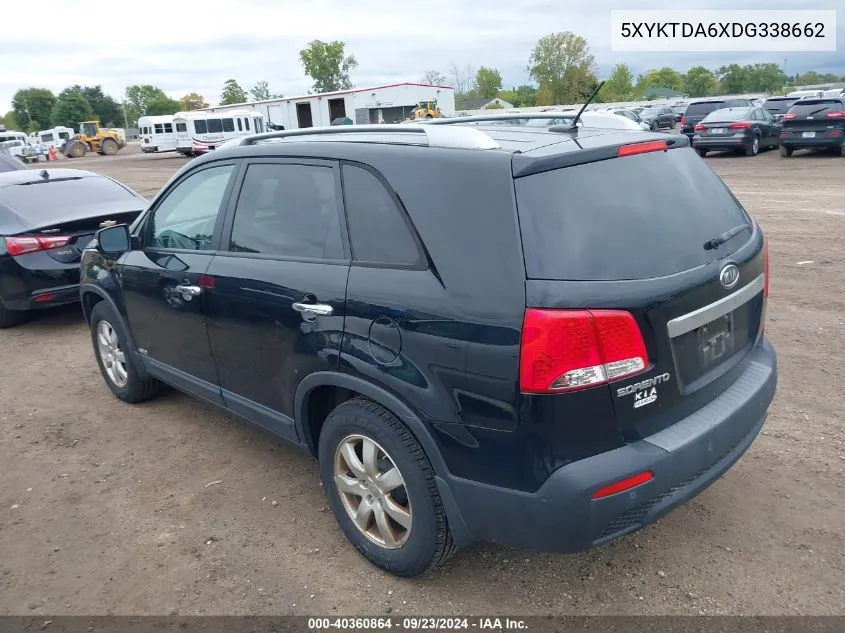 5XYKTDA6XDG338662 2013 Kia Sorento Lx